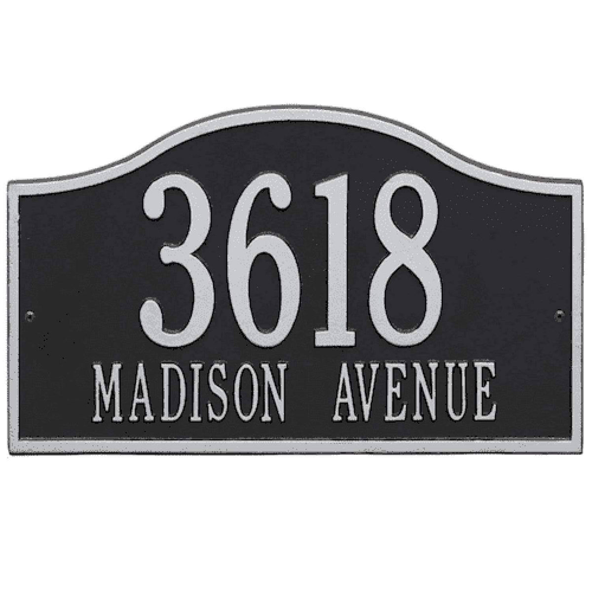 Arch Marker - Standard Lawn - Two Line in Oil Rubbed Bronze I60114