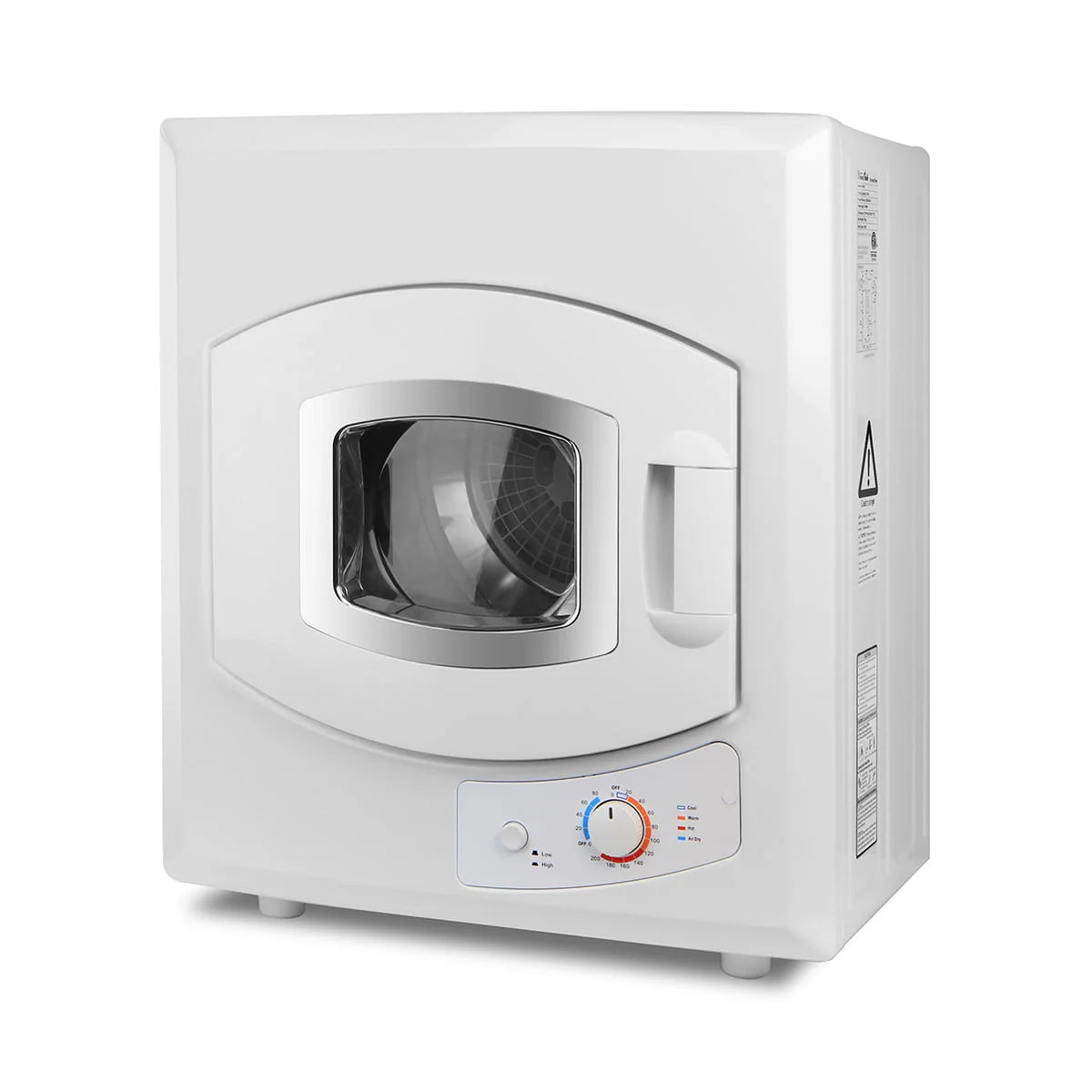 Electric Compact Laundry Dryer 8.8lbs Capacity White P4626