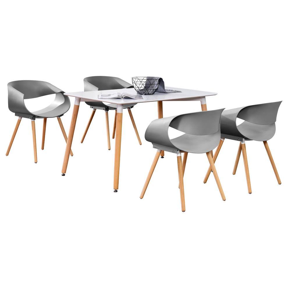 5-Piece Gray Dinette Set S98090
