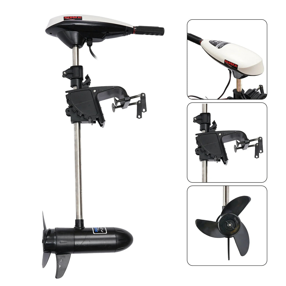 12V Telescopic Electric Outboard Motor 552W 45LBS W4319