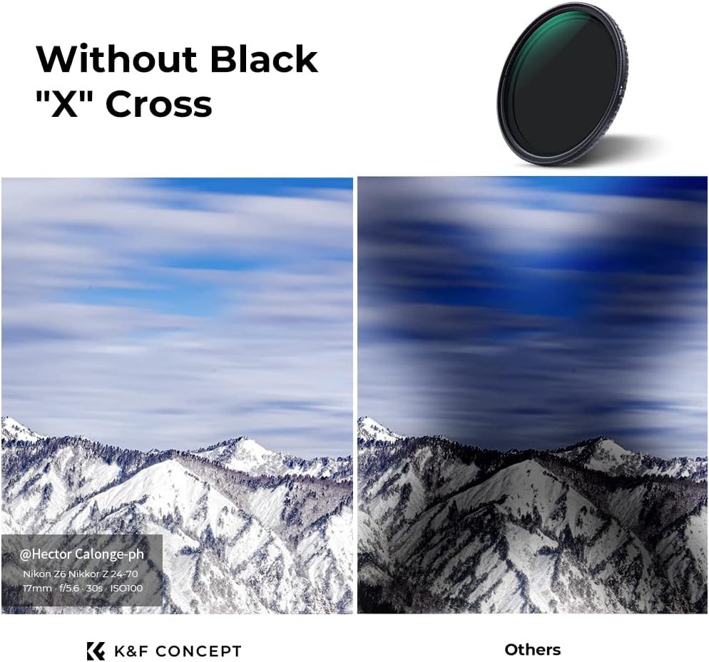 67mm Variable ND Filter ND2-ND32 Camera Lens Filter with Multi-Layer Coatings Pack of 2 G399