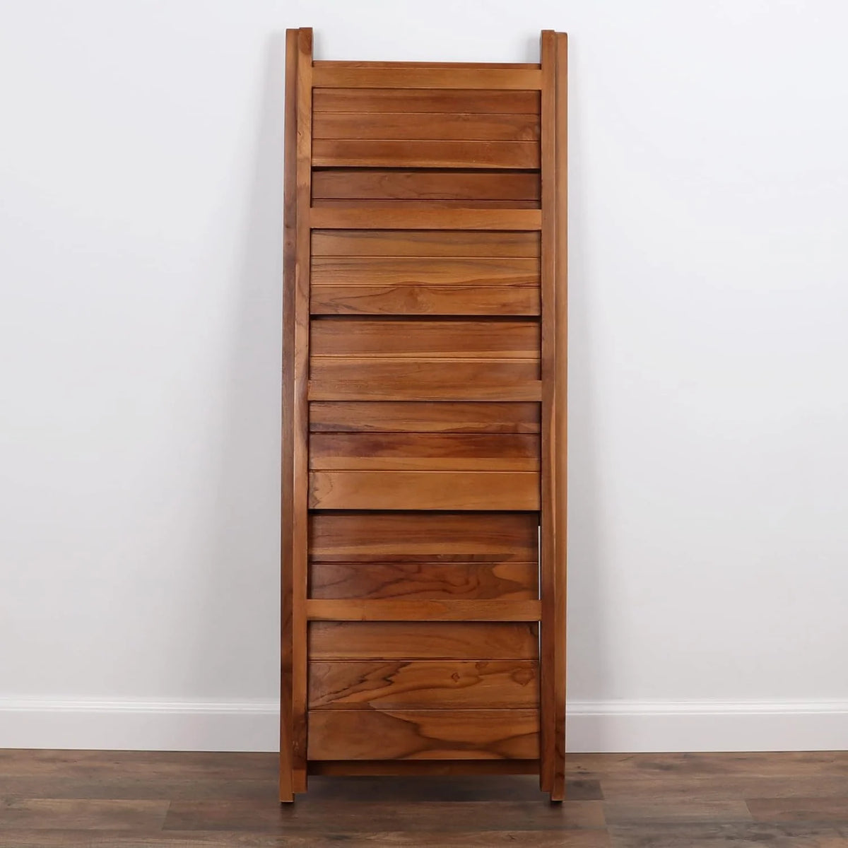 Teak Wooden Ladder Bookshelf B657
