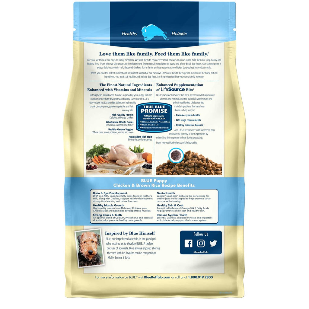 Chicken & Brown Rice Dry Puppy Dog Food X8502
