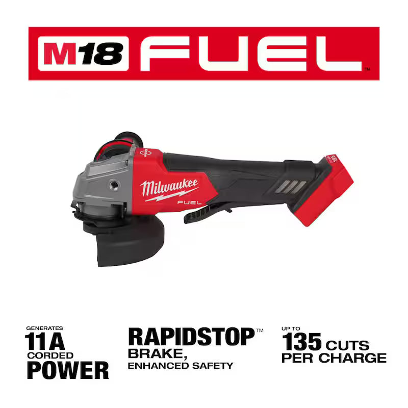 18V Lithium-Ion Brushless Cordless 4-1/2 in./5 in. Grinder and Starter Kit with 5.0 Ah Battery and Charger U39092