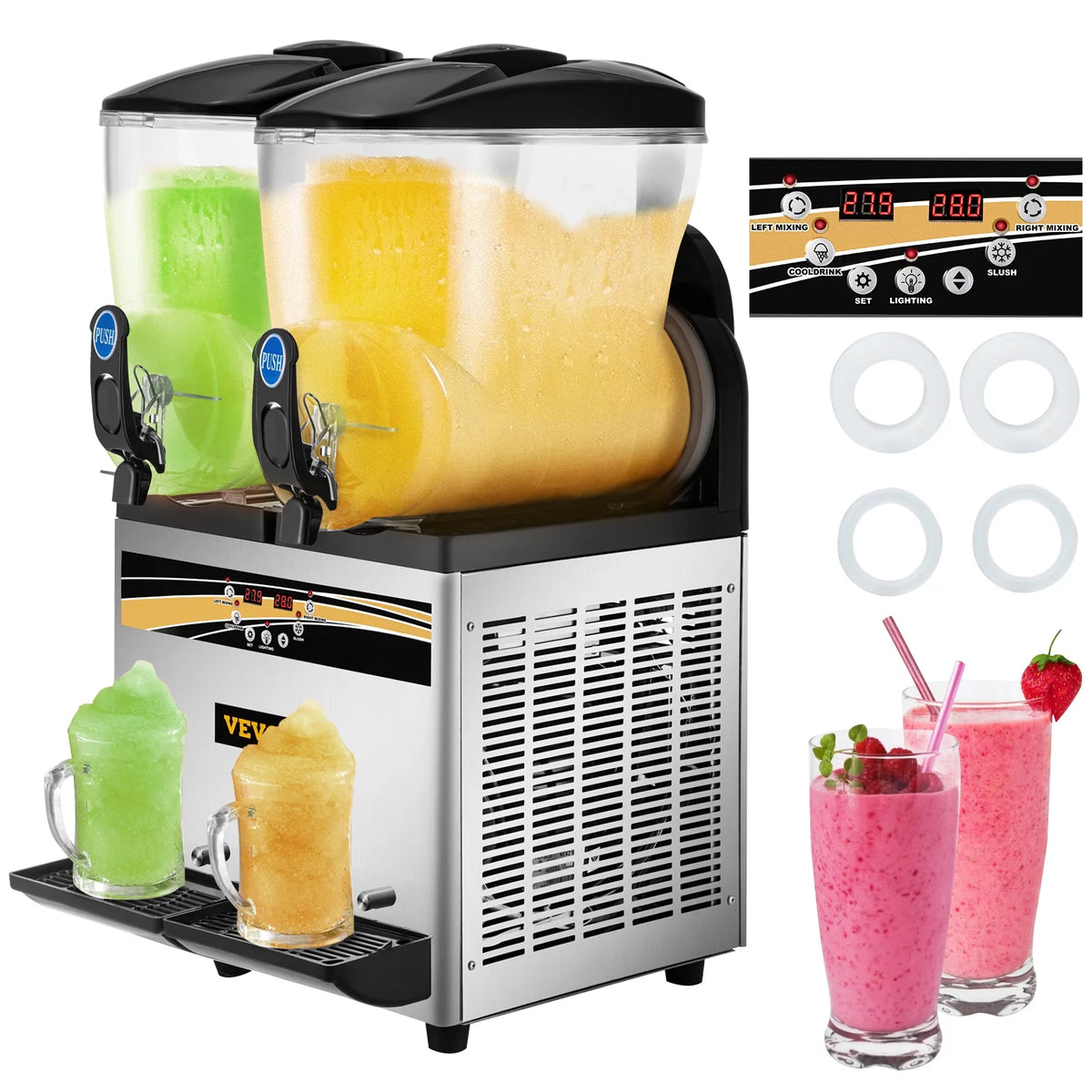 30L 1000W Stainless Steel Slushy Machine V76458