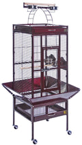 18x22 x 18x22 x 57x22 Garnet Red Wrought Iron Cage L5496