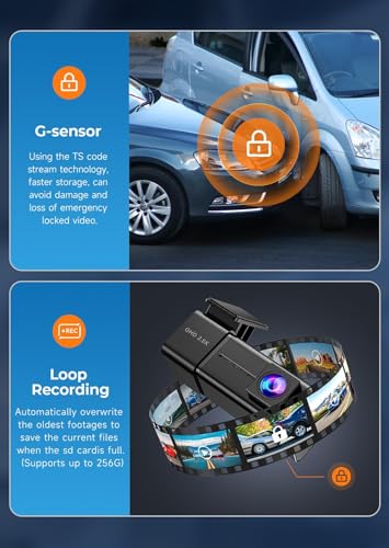 2.5K WiFi Mini Dash Cam with 32G SD Card V322711