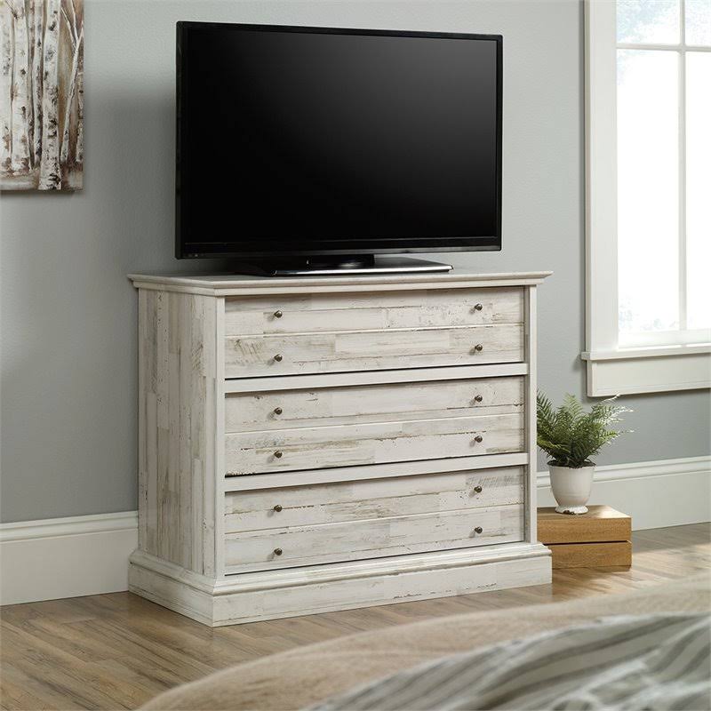 White Plank 3-Drawer Chest W119