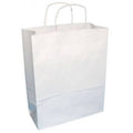 White Twisted Handled Grocery Bags, Case of 250 C383369