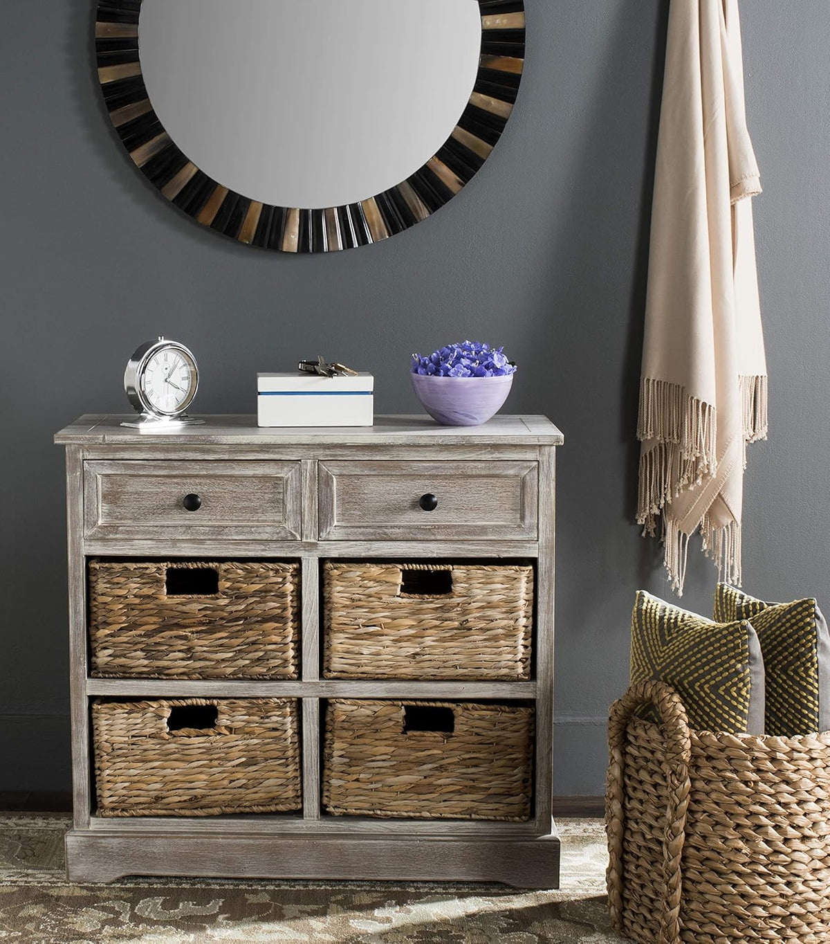Vintage Grey Storage Unit O249281