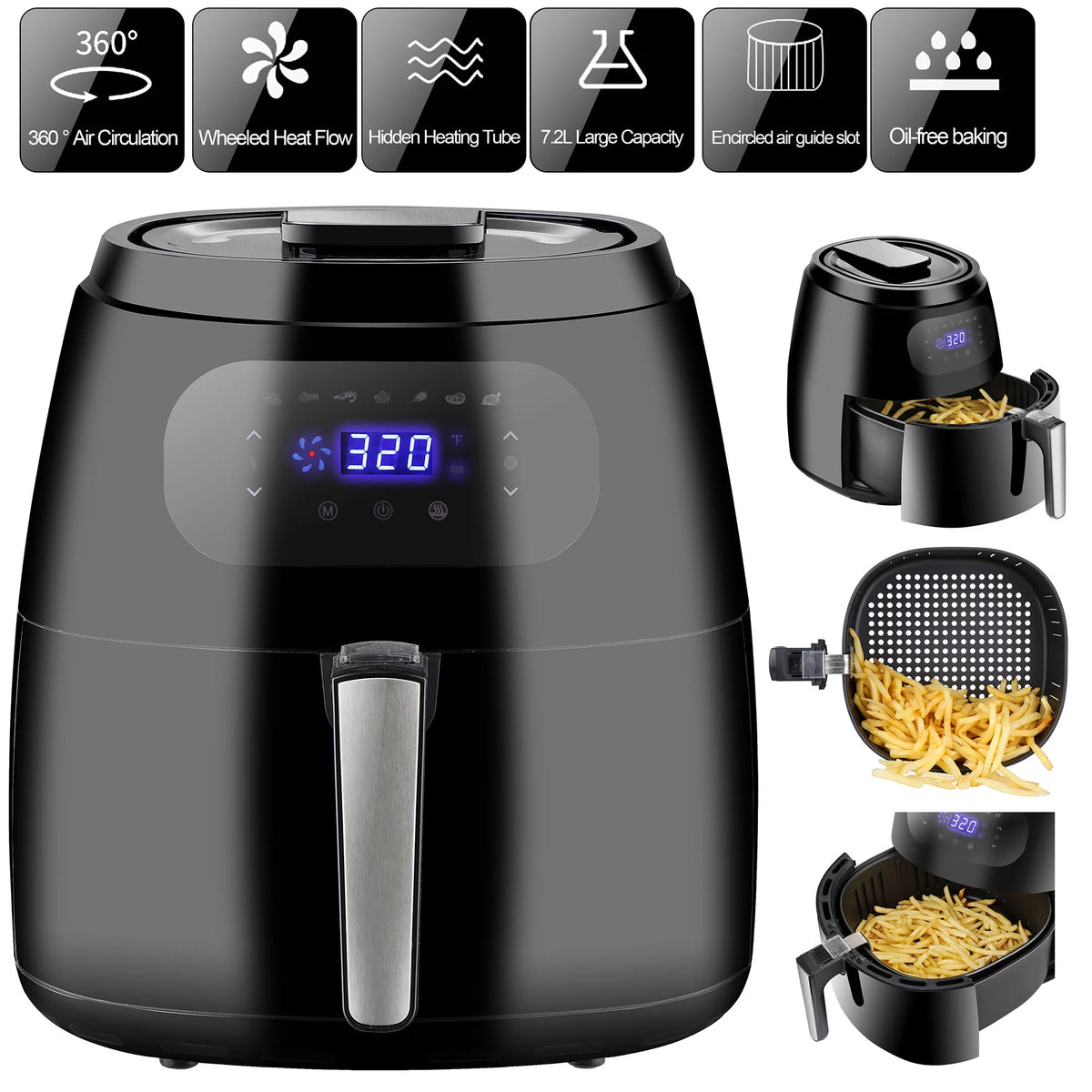 7.6QT 1700W Air Fryer A96785