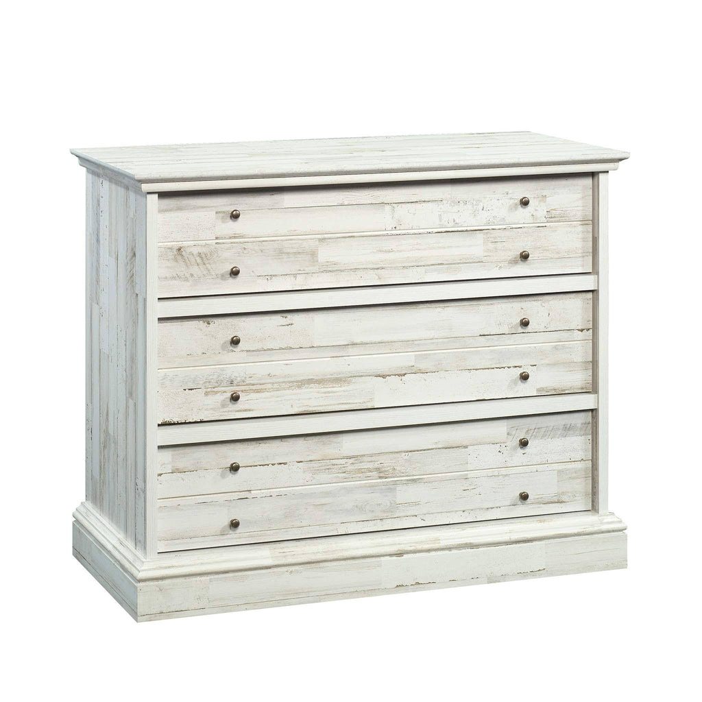 White Plank 3-Drawer Chest W119