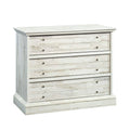 White Plank 3-Drawer Chest W119