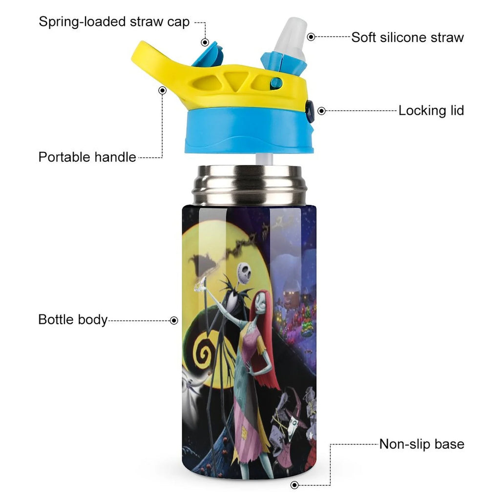 Insulated Stainless Steel Water Bottle with Straw H232903