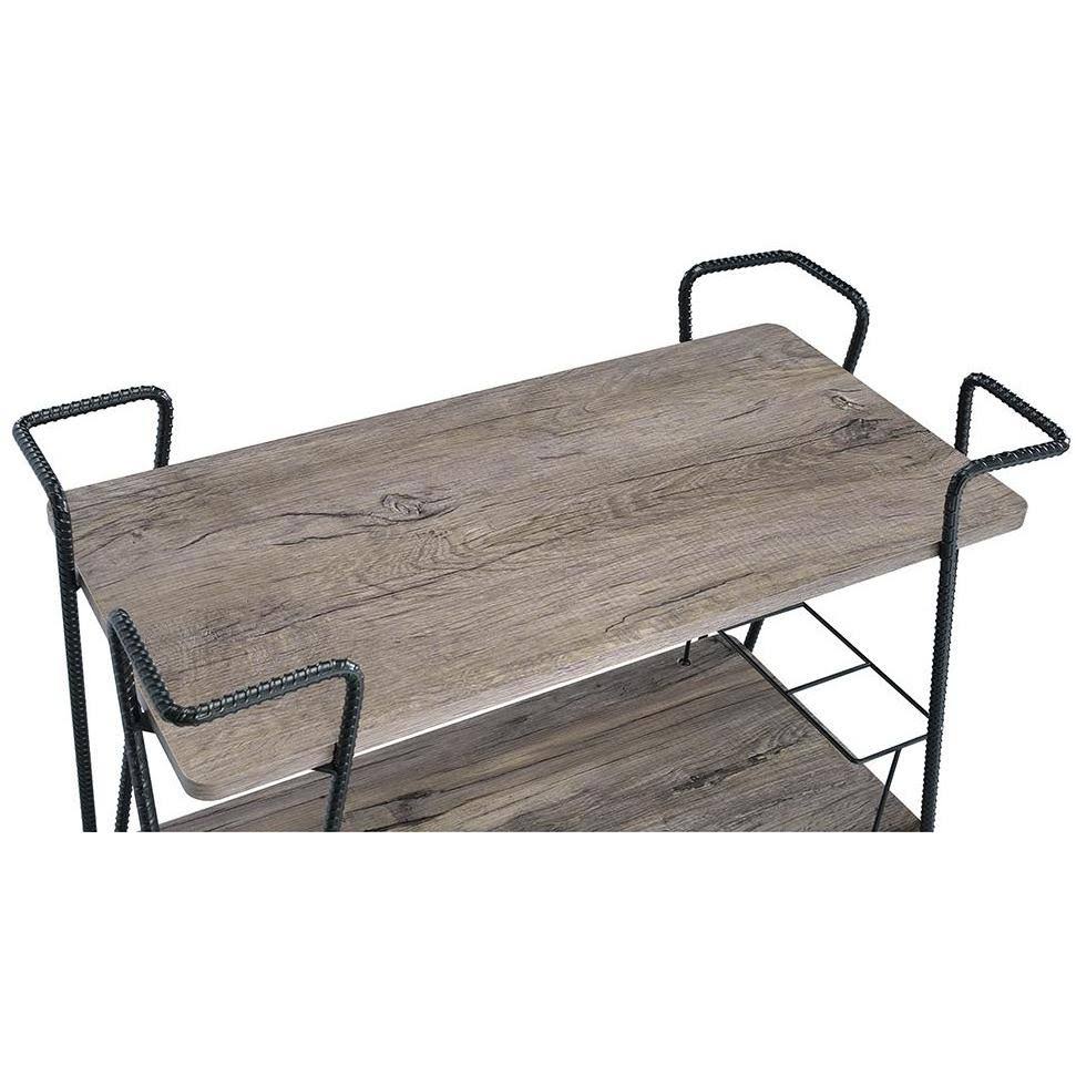 Black Metal Serving Cart U6176