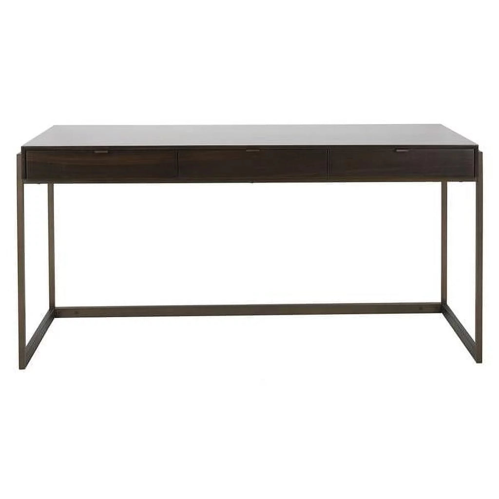 Brown 3 Drawer Writing Desk L4233