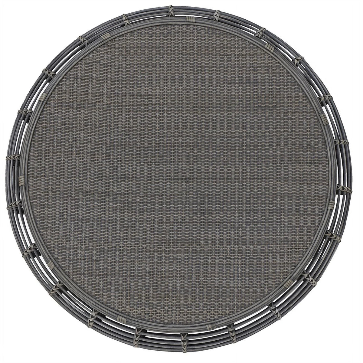 Gray Espresso Rattan Coffee Table C6580