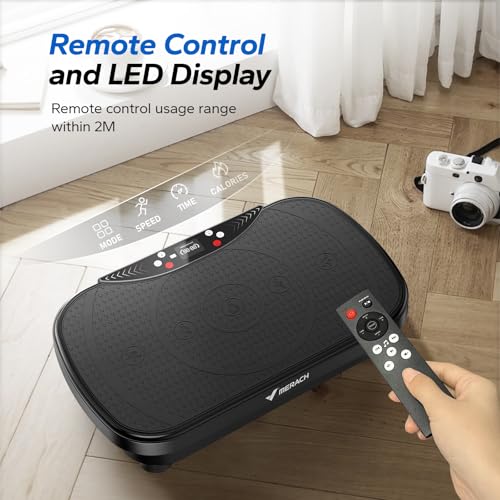 Vibration Plate Exercise Machine with Bluetooth and LED Display Q999