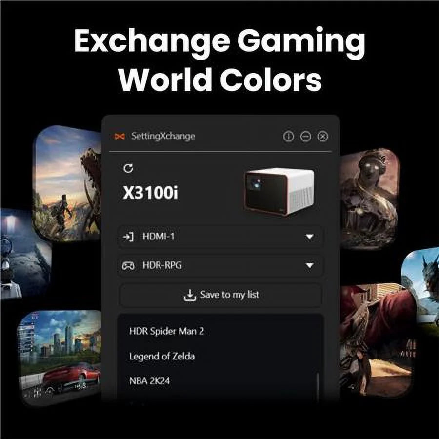 True 4K UHD HDR 4LED 3300 Lumens Gaming Projector K59611