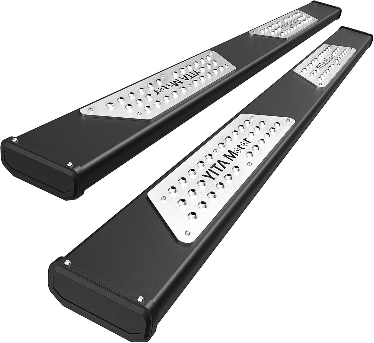 Black Powder Coated Drop Side Steps Running Boards Q545