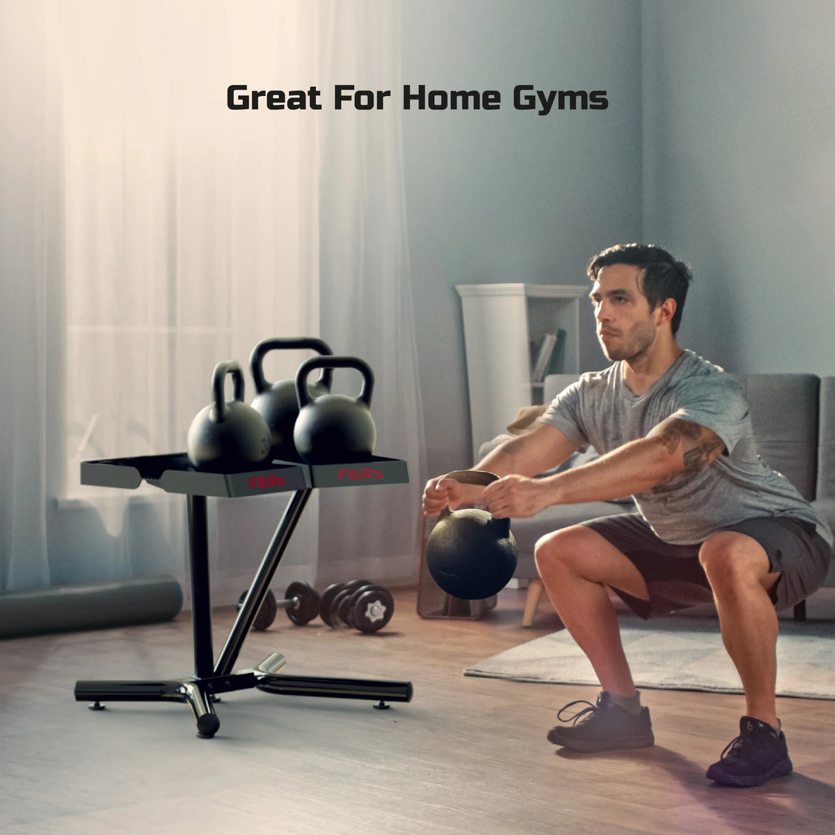 Dumbbell and Kettlebell Weight Rack Stand U870