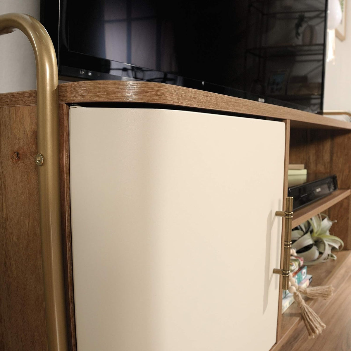 Sindoori Mango Finish Entertainment Credenza D42933