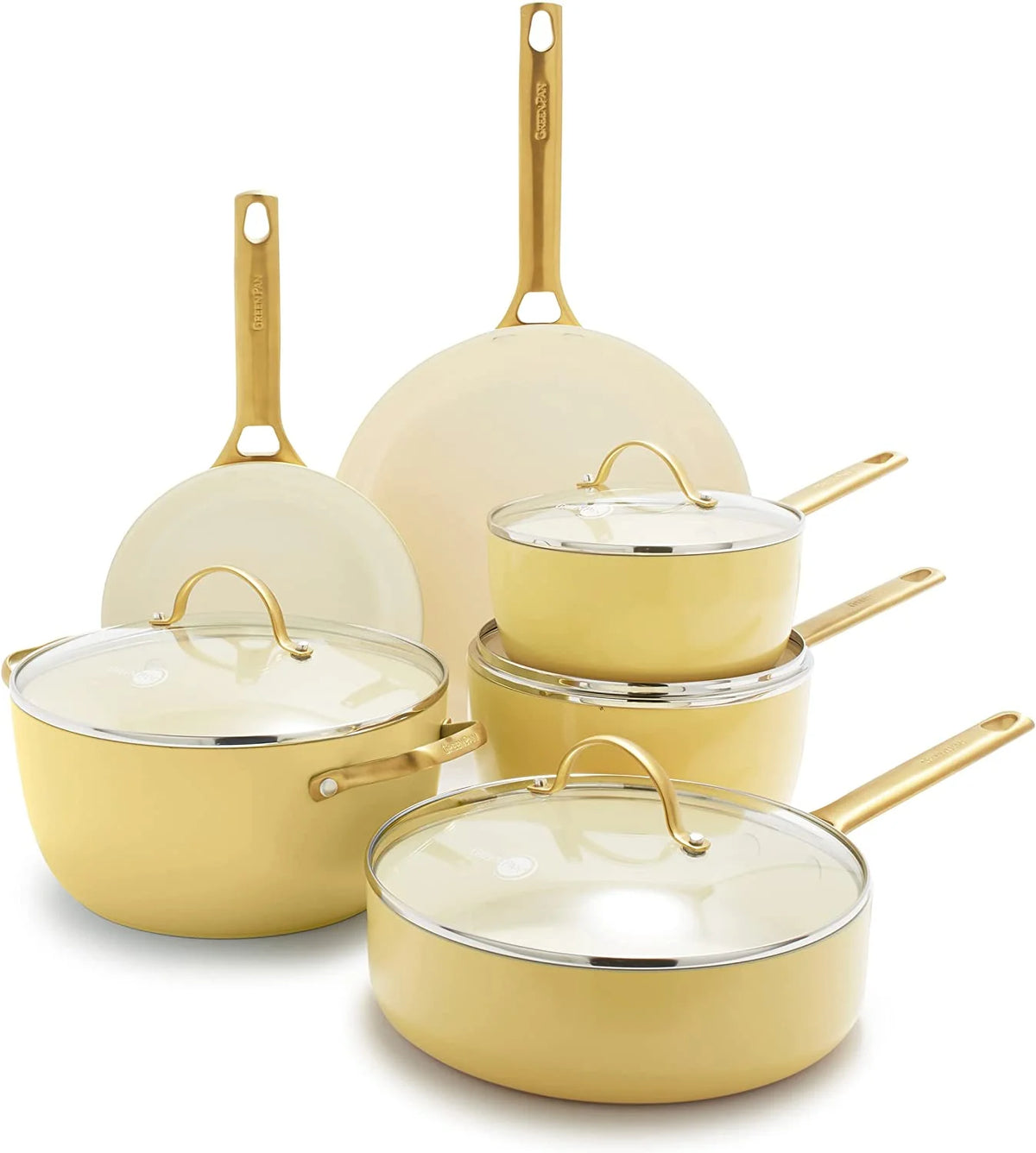 Hard Anodized Ceramic Nonstick 10 Piece Cookware Set F50667