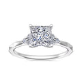 14K White Gold Princess Cut Diamond Ring R27335