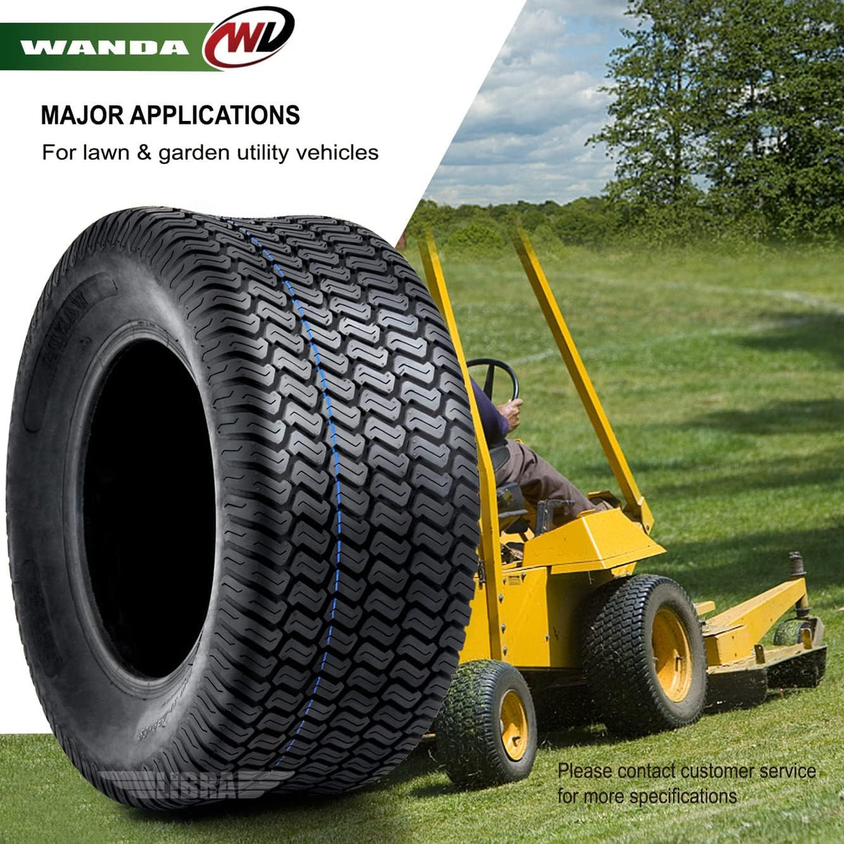 20x10-8 4 Ply Turf Tires Set 2 P624
