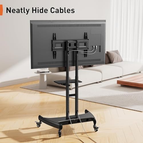 32-82 Inch Mobile TV Cart with Wheels W692