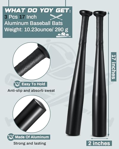 3 Pcs 17-inch Aluminum Baseball Bat P1841