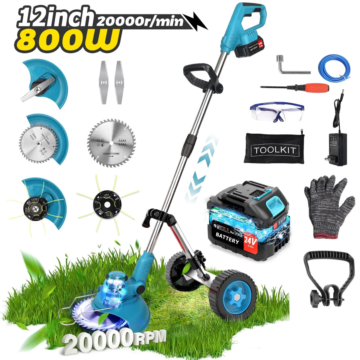 Cordless Electric String Trimmer Edger K30918