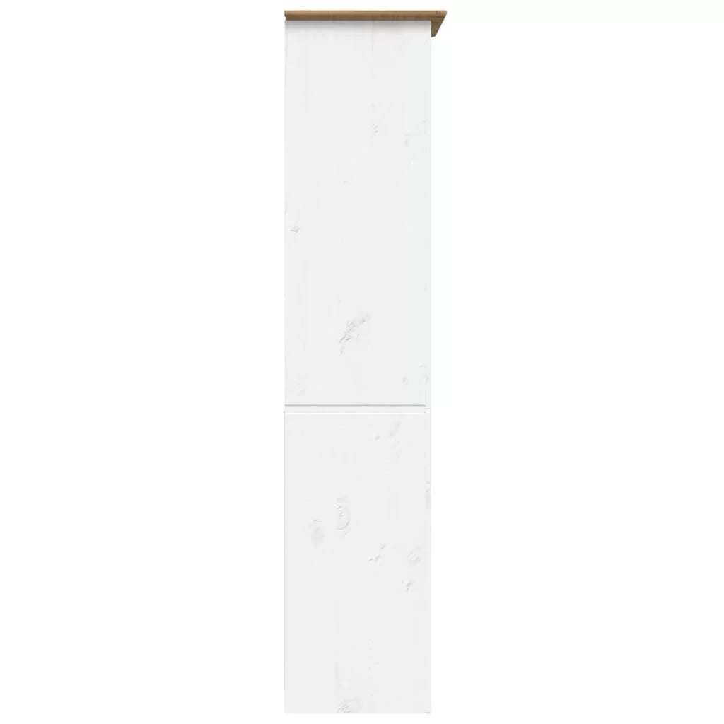 Brown 5-Tier Solid Wood Pine Bookcase C161551