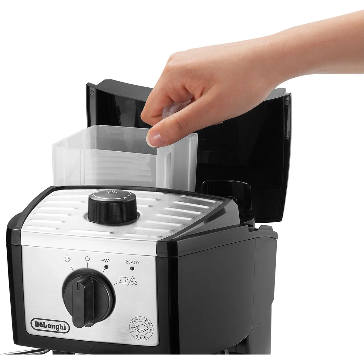 Pump Espresso Machine Black Stainless N26343