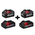 18-Volt Lithium-Ion 6.0 Ah and 3.0 Ah Battery 4-Pack F443