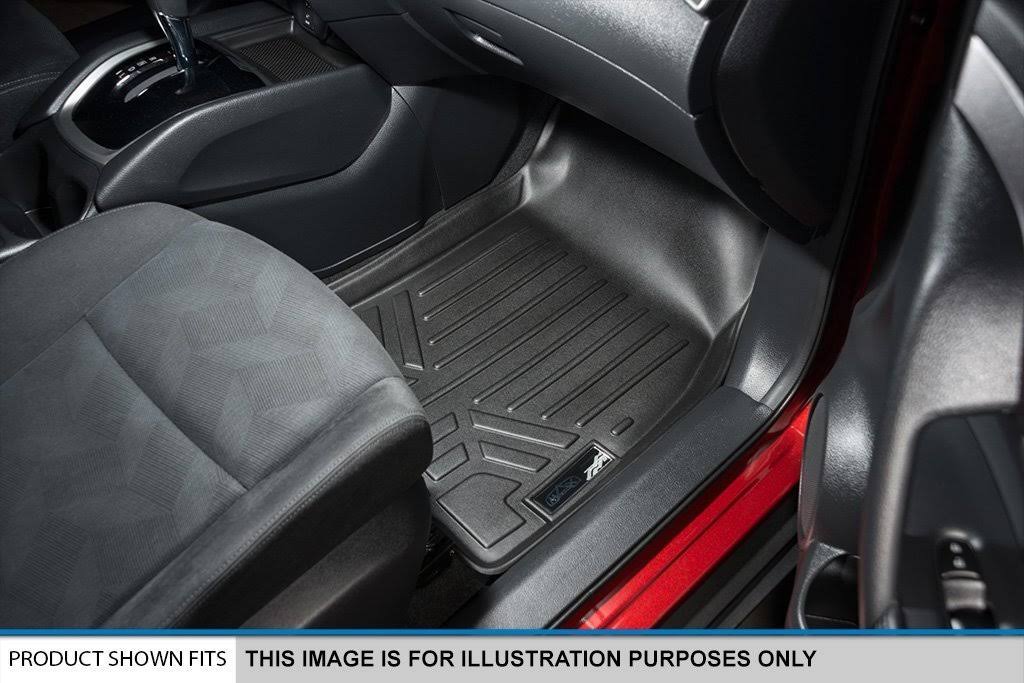 Black 2 Row Floor Mat Liner Set E4239