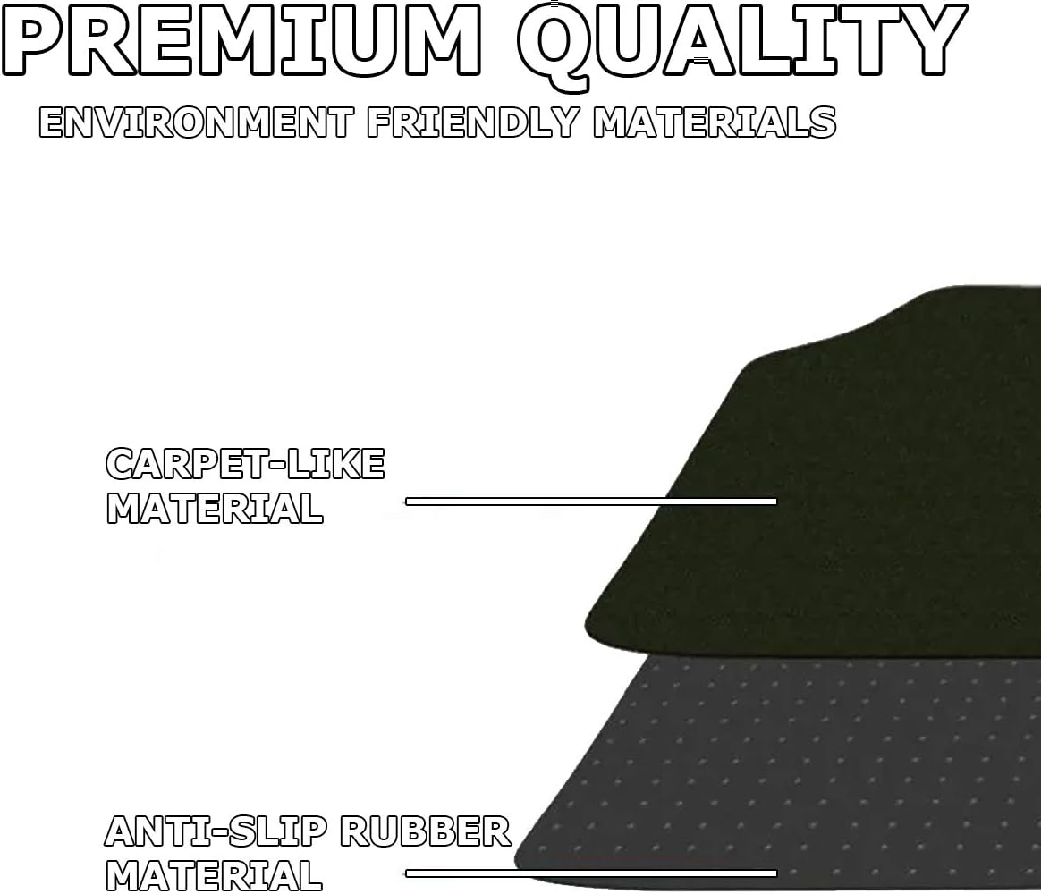 4 Piece Black All Weather Car Floor Mats D346706