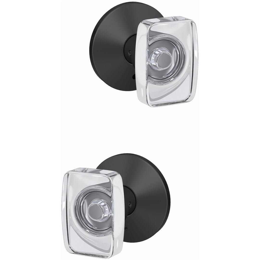 Matte Black Passage or Privacy Door Knob Set C475619