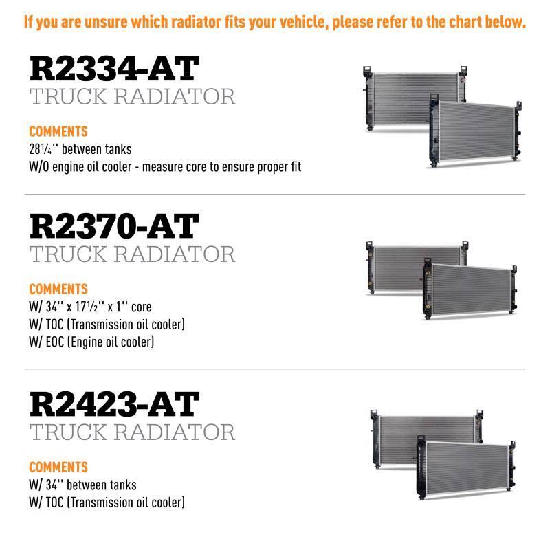 Replacement Radiator K895