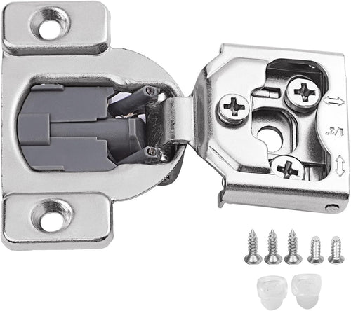 3/4 Inch Soft Close Cabinet Hinges, 6Pcs Overlay 3 Way Adjustability Hidden Hinges, 105 Degree R692253
