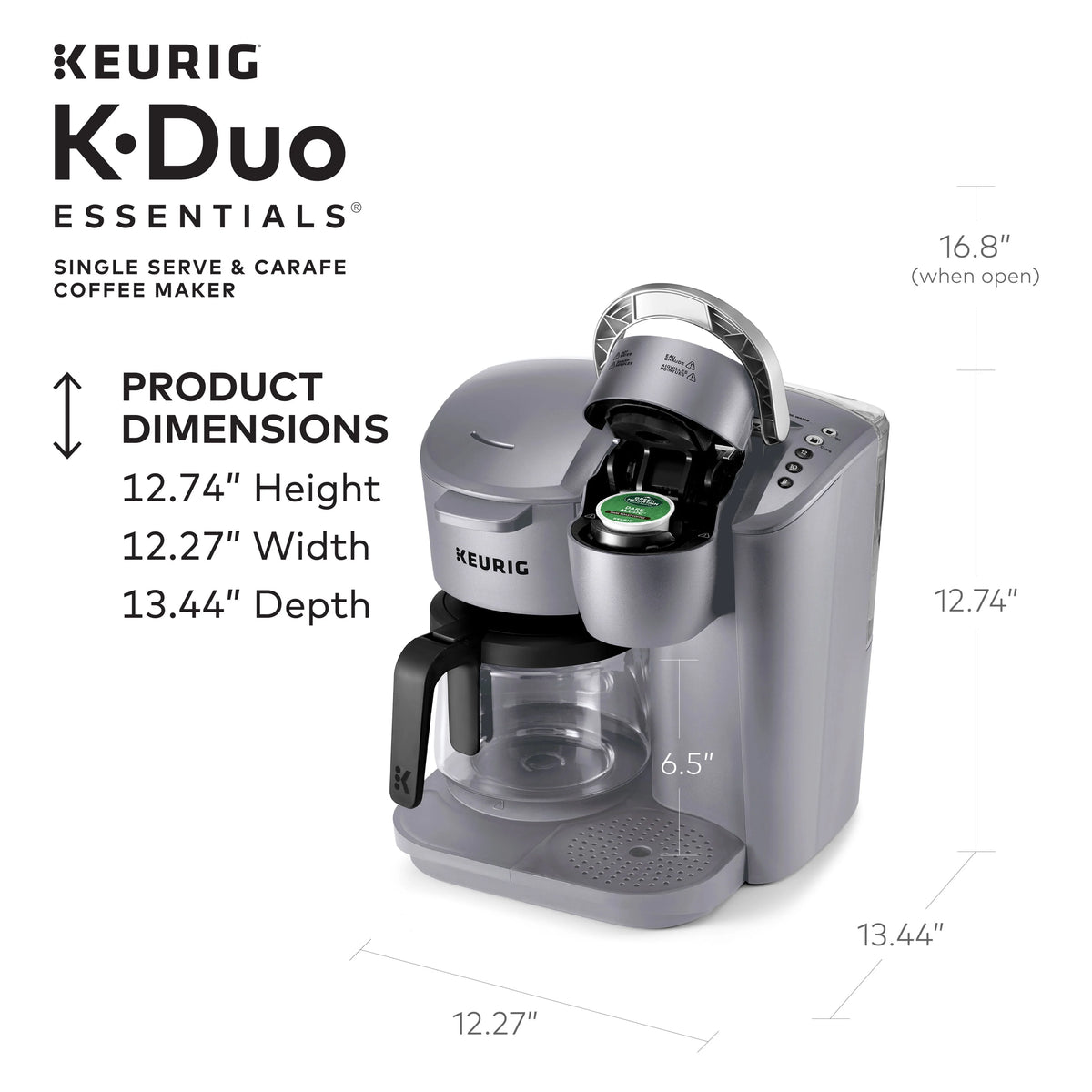 Black Single-Serve K-Cup Pod Coffee Maker E7769