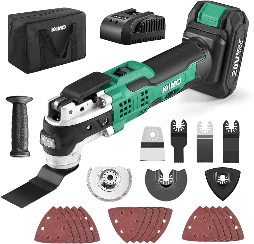 20V Cordless Oscillating Multi Tool Kit with 26-Piece Accessories W125