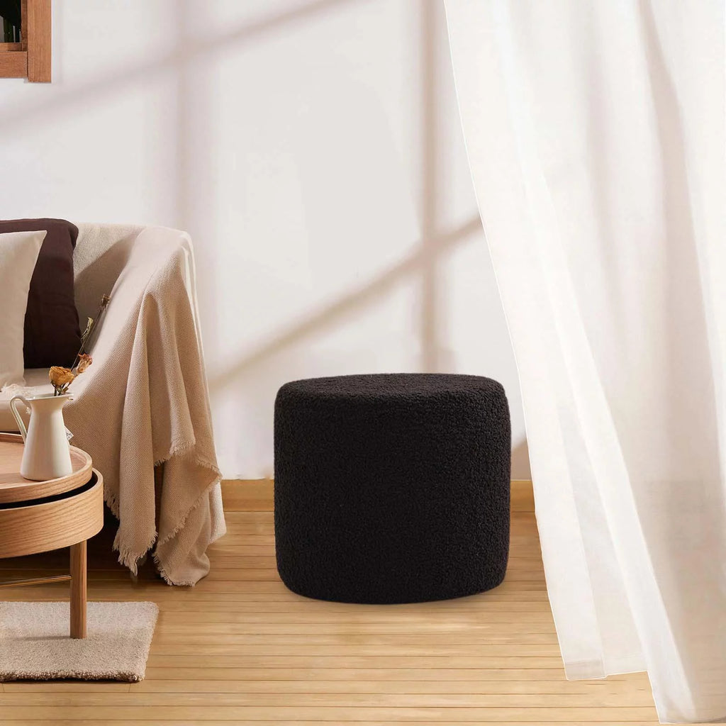 Black Foot Rest Stool Q7487
