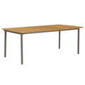 Solid Acacia Wood and Steel Garden Table Z513