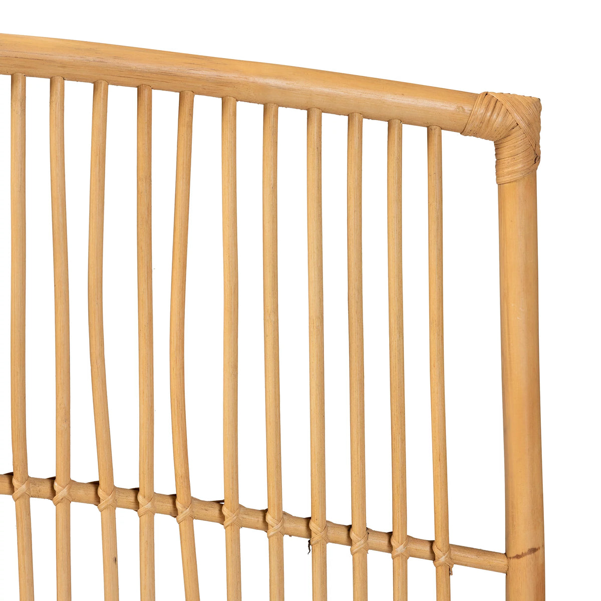 Natural Brown Rattan Queen Size Wall-Mount Headboard X1163