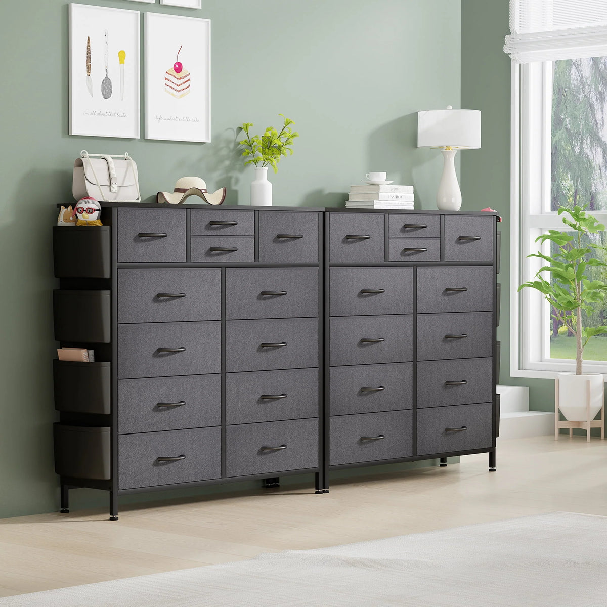 12 Drawer Fabric Dresser N251