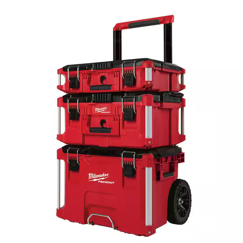 22 in. Rolling Tool Box and Large and Medium Tool Box B647243