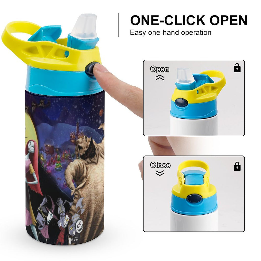 Insulated Stainless Steel Water Bottle with Straw H232903