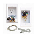 Single-Outlet Recessed In-Wall Cable Management System X44241