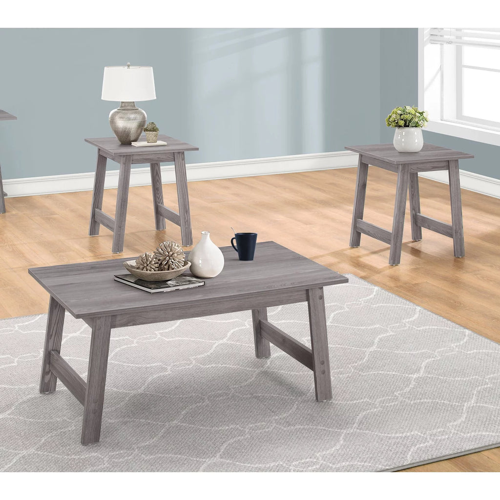 3pcs Brown Laminate Table Set N1062